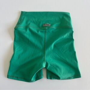 Five The Label Green Athletic/Dance Shorts 4”